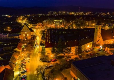 Pezinok in the night, Modra Tours, Martina Klucikova